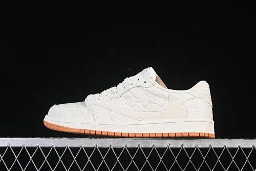 All categories Air Jordan Jordan series basketball shoes Air Jordan 1 Low High-end customized low-top sneakers Travis Scott x Fragment Design x Air Jordan 1 Low OG SP AJ1 Joe 1 Gucci joint secret engraved raw rubber low-top cultural casual sneakers LD2025-049